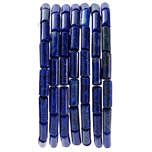 Natürliche Lapislazuli-Zylinder-Perlen, 4 x 13 mm, 38 cm, lose Halbedelstein-Perlen für die Herstellung von Armbändern, Halsketten, Ohrringen von nusgnirps