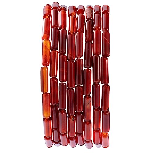 Natürliche rote Achat Zylinderröhrenperlen 4 x 13 mm 38 cm/str lose Halbedelsteinperlen für die Herstellung von Armbändern, Halsketten, Ohrringen von nusgnirps