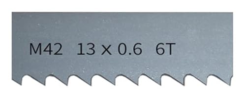 1 stück 1140-2560 Mm M42 Bi-Metall Bandsägeblätter Bandsägeblatt Schneiden Hartholz, Metall Bandsäge for Metall(6Tpi,Length 1712mm) von oavhvchg