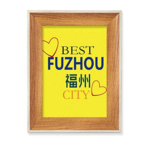 Fuzhou Icon Schild Desktop Holz Bilderrahmen Display Bild Kunst Malerei Mehrere Sets von offbb