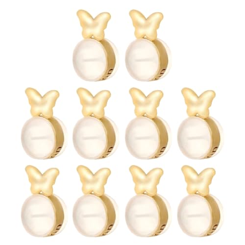 10 x Ohrring-Schmetterlings-Ersatzteile, hypoallergene Ohrringe, Schmuckherstellungszubehör 10 x Ohrring-Schmetterlings-Ersatzteile, hypoallergene Ohrringe, Schmuckherstellungszubehör von ohodhmnu