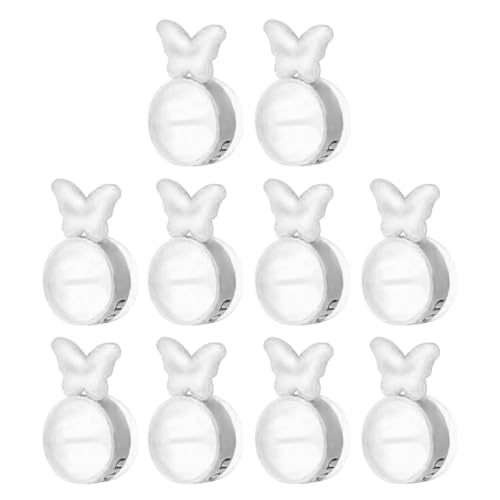 10 x Ohrring-Schmetterlings-Ersatzteile, hypoallergene Ohrringe, Schmuckherstellungszubehör 10 x Ohrring-Schmetterlings-Ersatzteile, hypoallergene Ohrringe, Schmuckherstellungszubehör von ohodhmnu