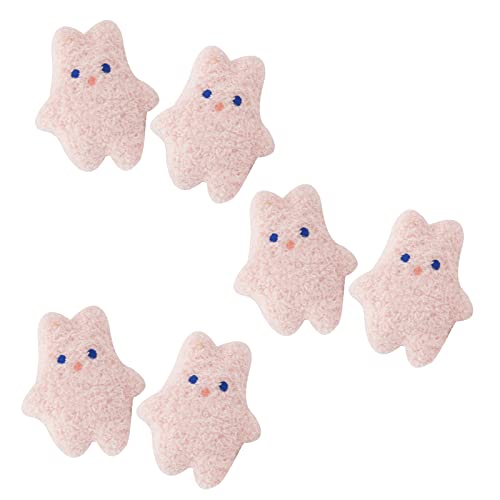 6 PCs Niedliche Plüschbären Hasenflecken Cartoon Kleine Tierische Stoffstoff Aufkleber Handwerk Applikation Für Kinder Kleidung von ohodhmnu