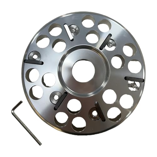 Farm Allloy Hufschleifscheibe für Nutztiere, 12 cm Durchmesser, 6 Schneidkanten, Hufschneideplatte für die Fellpflege von Schafen und Rindern Farm Allloy Hufschleifscheibe für Nutztiere, 12 cm Durchmesser, 6 Schneidkanten, Hufschneideplatte für die Fellpflege von Schafen und Rindern von ohodhmnu