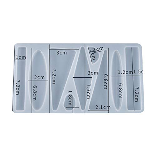 ohodhmnu Handgefertigte Kristall-Epoxidharz-Form für Haarspangen, Haarspangen, Silikonform, Haarnadel, Gießharz-Form von ohodhmnu