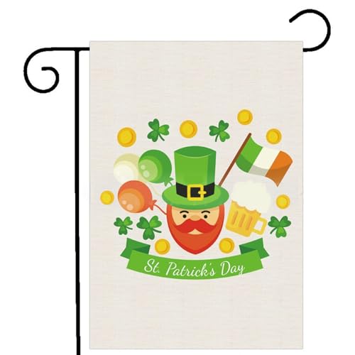 ohodhmnu St. Patricks Day Hofbanner für Garten, festliche Hausdekoration, modisch für irische Feiertage von ohodhmnu