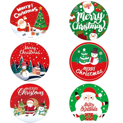 48 PCS Merry Christmas Einwegteller Kollektion mit Weihnachtsmann, Rentier, Schneemann und Weihnachtsbaum, Weihnachtsfest Geschirr-Set, Weihnachtsfeier-Ornament, Weihnachtsteller, Weihnachtsgala-Set. von olentit