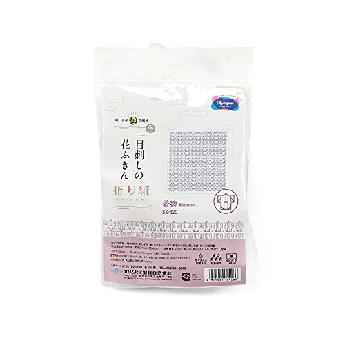 Olympus Thread Hitomezashi Sashiko Stickpackung Hana Fukin Kimono Stoff bedruckt von Olympus