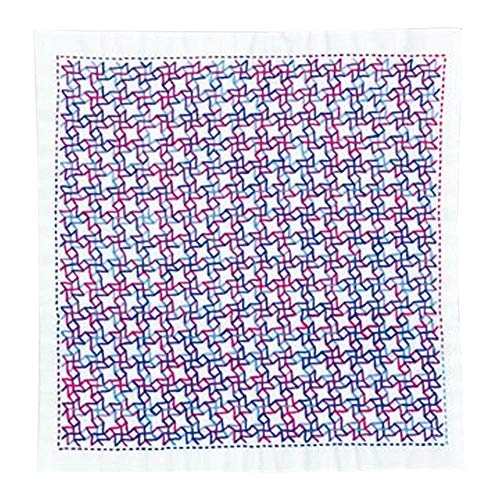 Olympus Thread Hitomezashi Sashiko Stickpackung Hana Fukin Windmills Stoff bedruckt von olympus