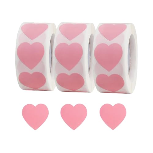 1500pcs Love Heart Aufkleber Valentinstag Herzaufkleber Wickeln Für Hochzeitstag Valentines Supplies von omiinitio