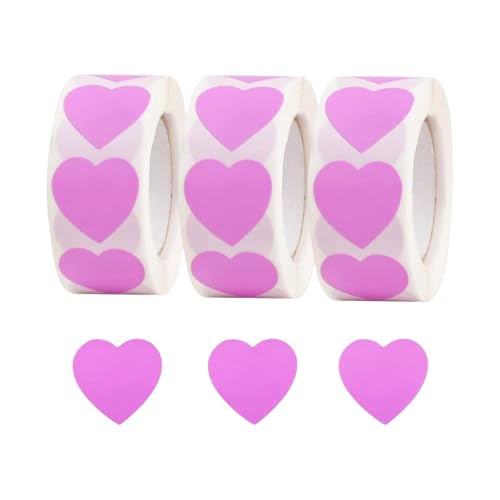 1500pcs Love Heart Aufkleber Valentinstag Herzaufkleber Wickeln Für Hochzeitstag Valentines Supplies von omiinitio