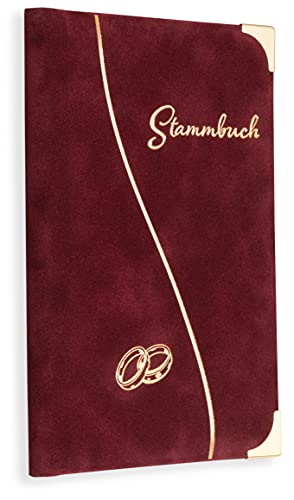 Stammbuch Klemmschiene Bordeaux Inele Hochzeit Standesamt Stammbuch der Familie incl. Einleger von online-stammbuch