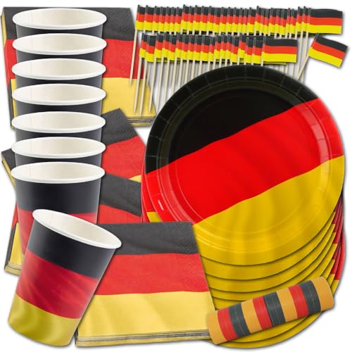 "Deutschland Flagge" Partygeschirr Set von ordeno.eu Partyset