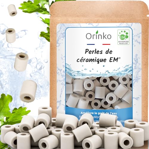 ORINKO EM Keramik Pipes – 80 Keramikperlen zur Wasseraufbereitung – Reduzieren Kalk & verbessern Wasserqualität für Waschmaschine, Karaffe & Wasserkocher von orinko