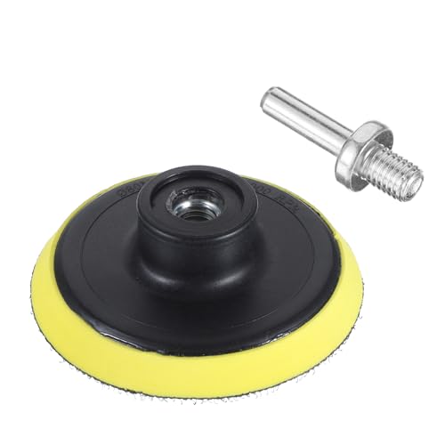 Oruola Schleifscheibe für Bohrer, 8 cm Bohrer-Schleifaufsatz mit M10-Bohrer-Adapter, Klett-Träger-Pad, Exzenter-Polierer, Schleifpad, Bohrschleiferaufsatz zum Schleifen, Finieren, Polieren von oruola