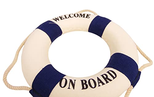 osters muschel-sammler-shop Maritime Deko Rettungsring Willkommen an Bord blau/Weiss ┼ Fischernetzdekoration ┼ Meeresdekoration ┼ Maritime Dekoration ┼ Hochzeitsdeko von osters muschel-sammler-shop