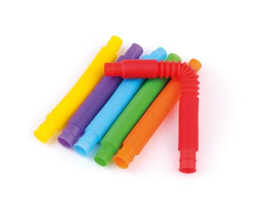 P'TIT CLOWN - 23491 – Pop Tube – 6 Stück – Spielzeug für Pinata – 14 x 2 x 2 cm – zufällige Farbauswahl von p'tit clown