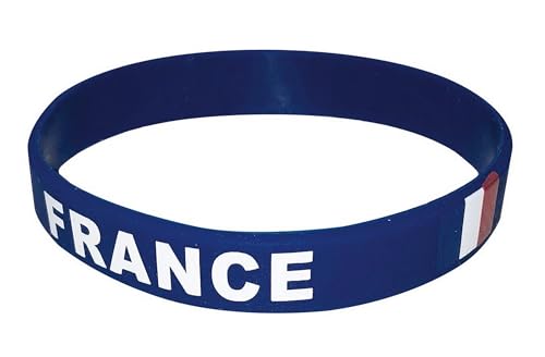 P'tit Clown 88003 Weiches Armband für Fans – Frankreich, Unisex - Erwachsene, one size von p'tit clown