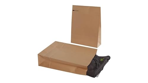 1200x E-Commerce-Mailer Versandtüte Versandbeutel 350 x 450 mm A3 Selbstklebestreifen + Retourenstreifen 120g/qm Braun Faltentasche Versandtasche Umschlag von packster