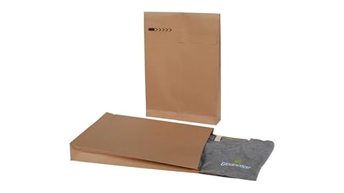 1500x E-Commerce-Mailer Versandtüte Versandbeutel 250 x 350 mm C4 Selbstklebestreifen + Retourenstreifen 120g/qm Braun Faltentasche Versandtasche Umschlag von packster