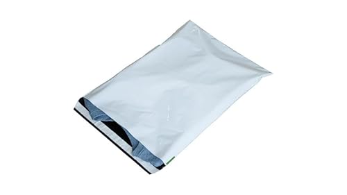 1x 200x Versandtaschen selbstklebend Versandtüten Coex 750 x 550 mm 60 µm SK-Streifen Weiss Schwarz von packster