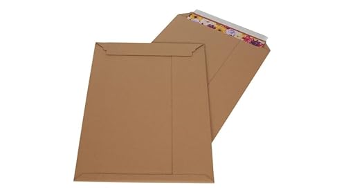 90x Kalenderversandtasche Kalenderverpackung 1070 x 750 x 62 mm B1plus Selbstklebestreifen Braun 1055 x 735 mm (Innenmaß), wiederverschließbar von packster