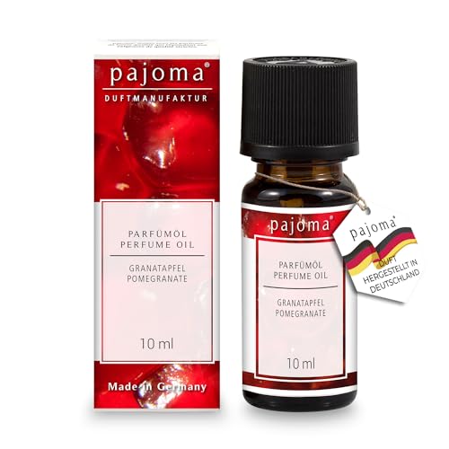 pajoma® Duftöl 10 ml, Granatapfel | feinste Parfümöle für Aromatherapie, Duftlampe, Aroma Diffuser, Massage, Naturkosmetik | Premium Qualität von pajoma