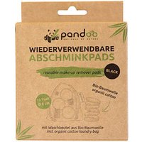 pandoo Abschminkpads waschbar 1-lagig schwarz, 10 St. von pandoo