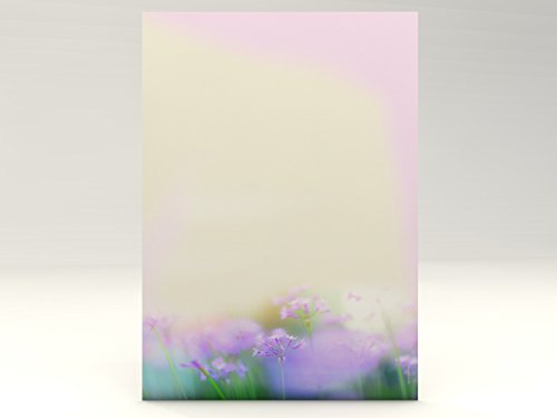 Motivpapier Storchenschnabel Blumen, 100 Blatt Motivpapier DIN A4, 90g/qm von paperandpicture.de