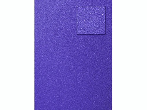 papieto Glitterkarton/Spezialpapier Glitter Effekt (32 Farben / A4-21,0 x 29,7 cm - 200 g/m2-1 Blatt) Farbe FREI WÄHLBAR (DUNKELBLAU) von papieto