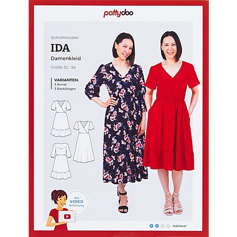 Pattydoo Schnitt "Kleid Ida" für Damen von pattydoo