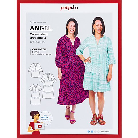 Pattydoo Schnitt "Kleid & Tunika Angel" für Damen von pattydoo