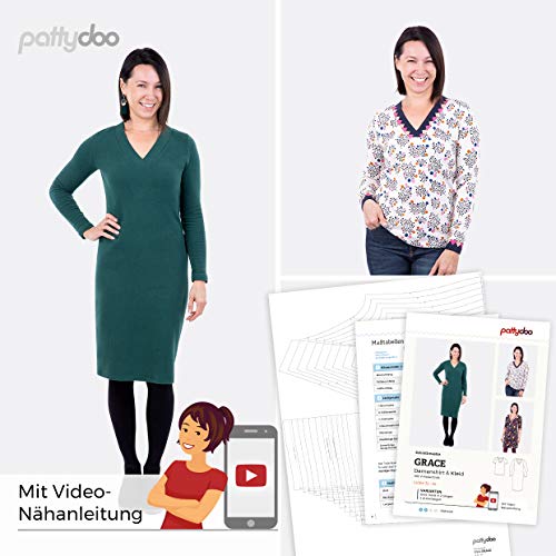 pattydoo Schnittmuster Shirt und Kleid 'Grace' von pattydoo