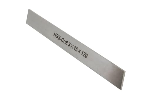 paulimot HSS-Ersatzmesser 3 x 15 x 120 mm (8% Kobalt) für Abstechstahlhalter von paulimot