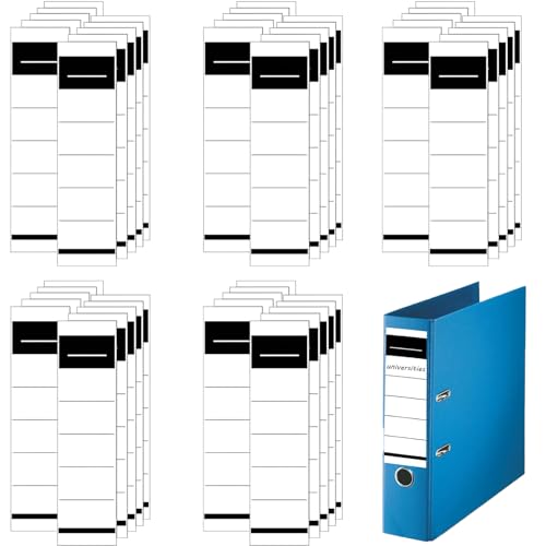50 Stück Ordnerrücken Selbstklebend,Ordner Rückenschilder Selbstklebend,Aktenordner Aufkleber,Ordner Aufkleber Rücken Breit,Ordnerrücken Selbstklebend Schmal,Rückenschilder Ordner von pcsfoe