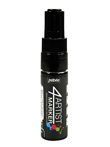 Pebeo 580224 4 Artist Marker, Metall, schwarz von Pebeo