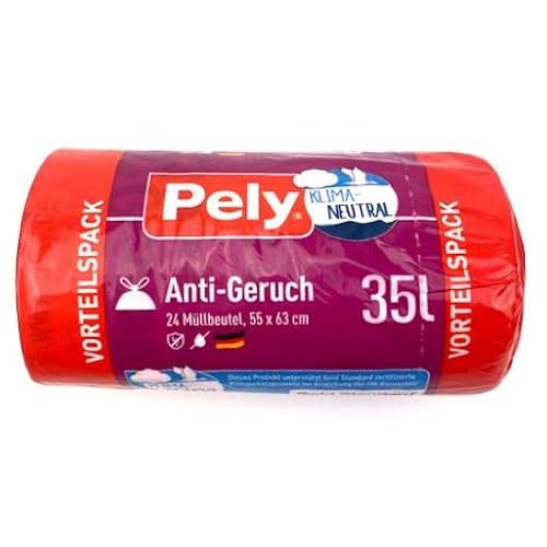 Pely Müllbeutel 35 L 24 Stück Müllsack Beutel Sack Abfallbeutel Anti Geruch von pely