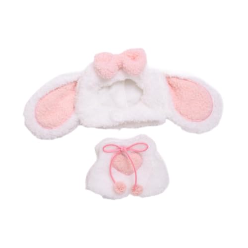 perfk 2 Stück Fashion Dolls Bunny Overall und Hut Miniatur Kleidung Zubehör Outfits Kostüm für 15-17cm Puppen Mädchen Puppen Ankleiden von perfk