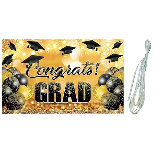 perfk Abschluss Banner Party Dekoration Supplies Klasse von 2025 180 cm x 110 cm Ornament Große Glückwunsch Grad Hintergrund Hintergrund von perfk