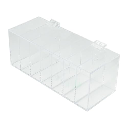 perfk Acryl-Aufkleber-Organizer, Etikettenspender, Desktop- oder Wandmontage, Zubehör für das Home Office, transparent, 225x89x89mm von perfk