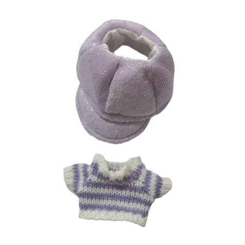 perfk Fashion Dolls Pullover und Mütze, handgefertigte Kleidung, Outfits, Puppenkostüm für 20 cm Puppen, Jungenpuppen, Mädchenpuppen, Kindergeschenke von perfk