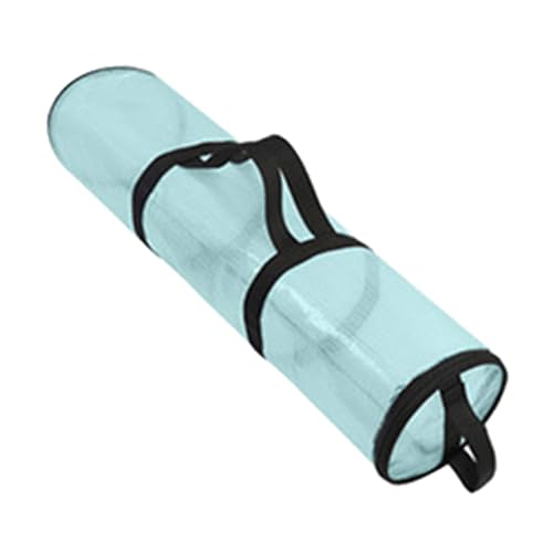 perfk Geschenkpapier-Organizer, Aufbewahrungstasche für Geschenkpapier, Urlaubszubehör, Reißverschluss, PVC-Tasche, Aufbewahrungstasche für Geschenkpapier, Blau, 60x15cm von perfk