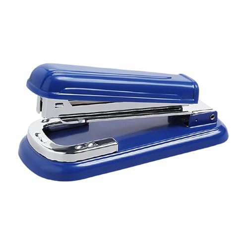 perfk Heavy Duty Heftler 20 Blätter Kapazität Leicht bequemes Griff für Broschüre Bindung Metall Ergonomischer Handbuch Hefter, Blau von perfk