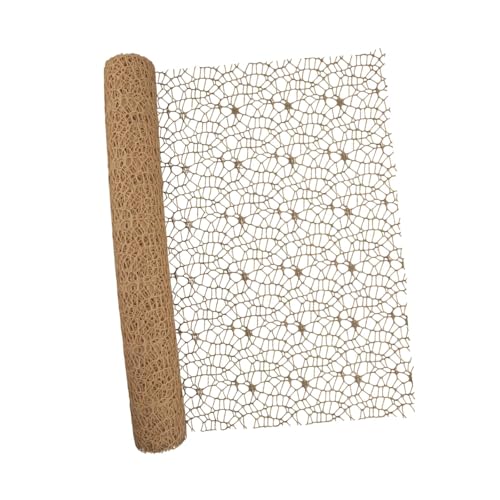 perfk Jacquard Net Mesh Bouquet Geschenkpapier Ornament für Valentinstag Hochzeit, Kaffeefarbe von perfk