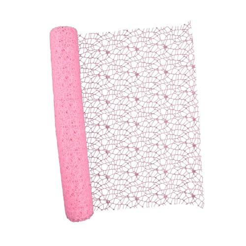 perfk Jacquard Net Mesh Bouquet Geschenkpapier Ornament für Valentinstag Hochzeit, Rosa von perfk