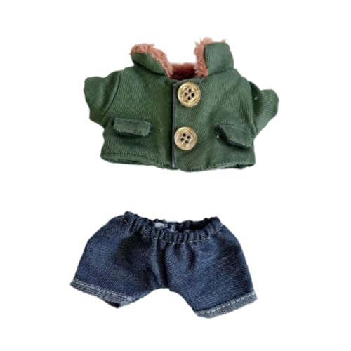 perfk Modepuppen Kleidung Outfits Zubehör für 15-17cm Jungen Puppen Thanksgiving Geschenke, Mantelhose von perfk