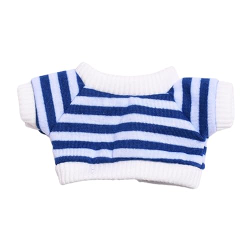 perfk Pullover-Oberteil für Plüschpuppen, zum Basteln eigener Puppen für die Fantasie der Kinder, zum Selbermachen von Kleidung, Foto-Requisiten, Kostümen, Blau von perfk