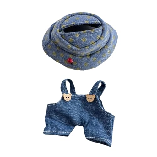 perfk Puppen-Overall, Puppen-Jeans, Dekoration, Puppenzubehör, Kleidung für Kinder, Geschenk, Fantasie, Puppenkleidung, Kostüm für 17 cm große Puppen von perfk