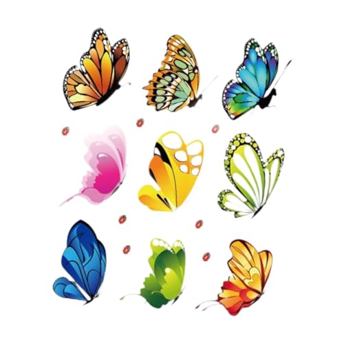 perfk Schmetterling Wandaufkleber Wandplakat PVC Wohnkultur Schmetterlinge Wandtattoo für Mädchen Schlafzimmer Wohnzimmer Tanzzimmer Badezimmer von perfk