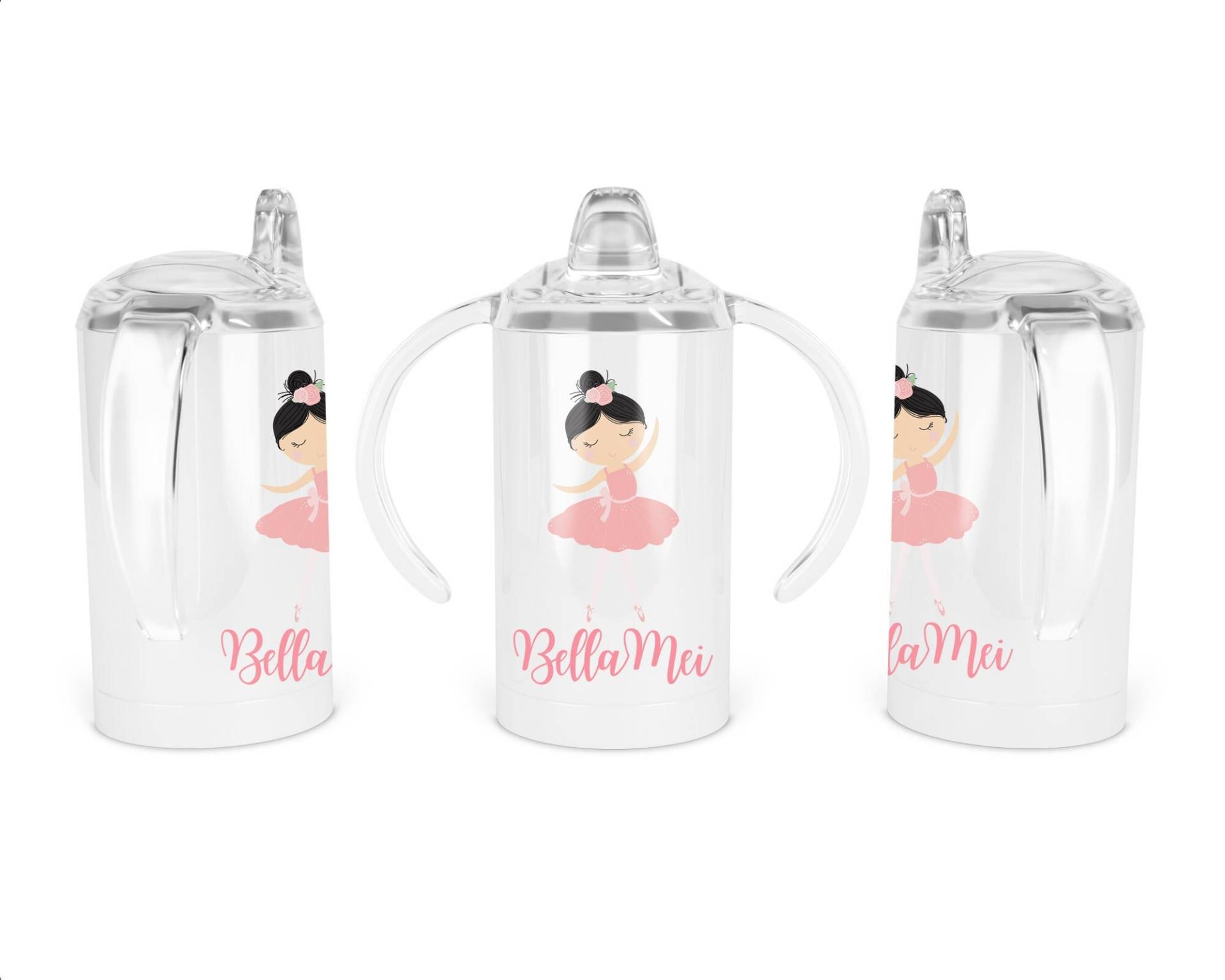 Personalisierte Ballerina Sippy Tassen Für Kleinkinder, Benutzerdefinierte Tasse Kinder, Geschenk Tochter, Kleinkind Geschenk, Edelstahl Tumbler von pinkbow89